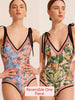 One Piece Swimsuit Sexy High Cut Swimwear Women Push Up Bodysuits Summer Padded Bathing Suit Women One Piece Swim Wear