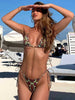 Bandage Swimwear Floral Print Bikinis Micro Thong Halter Swimsuit Women 2023 New Bikini Set Summer Beach Wear Mujer Sexy Biquini