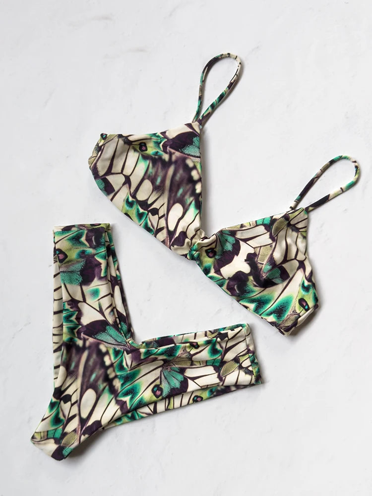 GiGiBikini Push Up Swimwear High Cut Bikini Sets Swimsuits 2025 Two Piece Suit Women Bikinis Low Wasit Biquini Sexy Beach Wear