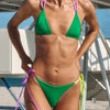 GiGiBikini Triangle Swimwear Solid Bathsuit Low Waist Bikini Set 2025 Two Piece Swimsuit Women Bathwear New Beachwear Bandage Bikini