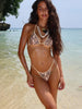 GiGiBikini Sexy Bikini High Cut Swimsuit Bordered Two Piece Suit 2025 Swimwear Women Bikini Set Printed Swimsuits Low Wasit Bathsuit