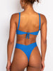 GiGiBikini Push Up Bathsuit Bule Swimwear Women's Bikini Sexy Two Piece Swimsuit High Waist Bathwear New Beachwear Solid Bikinis