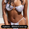 GiGiBikini 2025 Bikinis Women Push Up Swimwear Bandage Swimsuit Printed Bathsuit High Cut 3-Piece Suits New Biquini Summer Cover Up