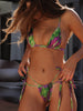Solid Color Swimsuit Women Swimwear Beach Wrap Bandage Bikinis 2024 Three Piece Suit Sexy Bikini Set Summer Sarong Micro Biquini