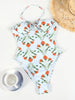 GiGiBikini 2025 Swimsuit Bandage One Piece Suit Floral Printed Swimwear Women Bathsuit Sexy Bathwear High Cut Beachwear New Bodysuit