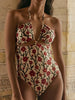 One Piece Swimsuit Sexy High Cut Swimwear Women Push Up Bodysuits Summer Padded Bathing Suit Women One Piece Swim Wear