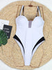 GiGiBikini Women Swimsuits Sexy One Piece Suit Patchwear Swimsuit High Cut Bathsuit Solid Color Swimwear New Beachwear 2024 Bodysuit