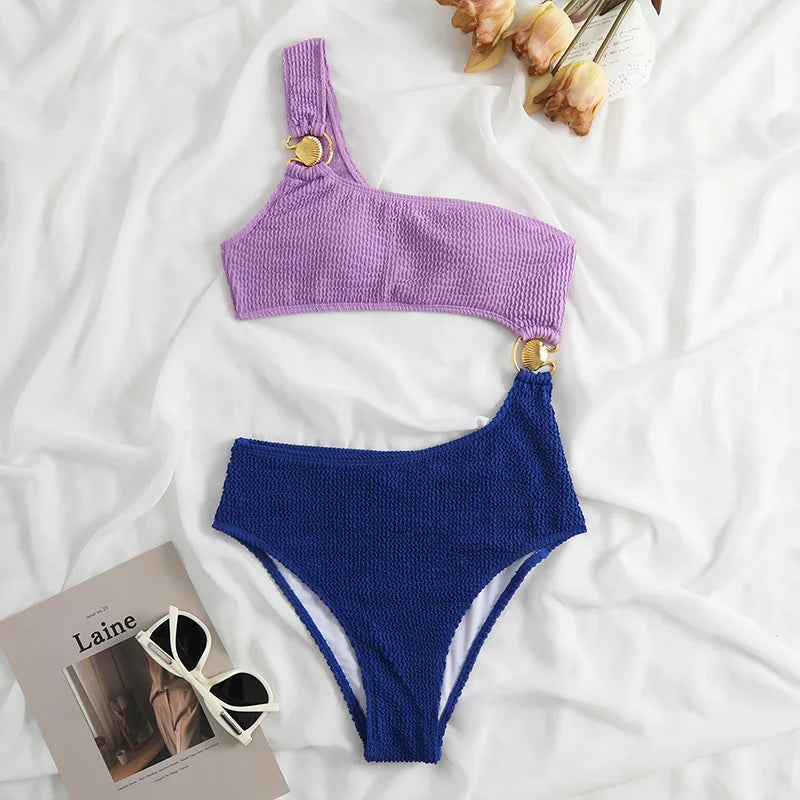 Bandeau Swimsuits Hollow Out One Piece Suit 2024 Sexy Swimwear Women Bath Suits Beachwear Bandage Brazilian Swimsuit