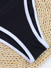 GiGiBikini Black One Piece Suit High Cut Swimwear Sexy Women's Swimsuit 2025 Solid Color Bodysuit Female Beachwear Summer Swimsuits