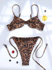 GiGiBikini Leopard Bikinis Sexy Swimsuit New Two Piece Suits Women Swimwear Push Up Swimsuits Low Waist Bikini Sets Bandage Bathwear