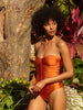 Bandeau Swimsuits Hollow Out One Piece Suit 2024 Sexy Swimwear Women Bath Suits Beachwear Bandage Brazilian Swimsuit